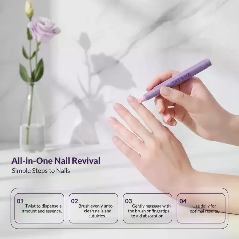 【Y】3-in-1 Practical Nail Care Pen 1Pcs Cuticle Pusher Serum Brush Multifunctional Manicure Tool for Nail Art Lover