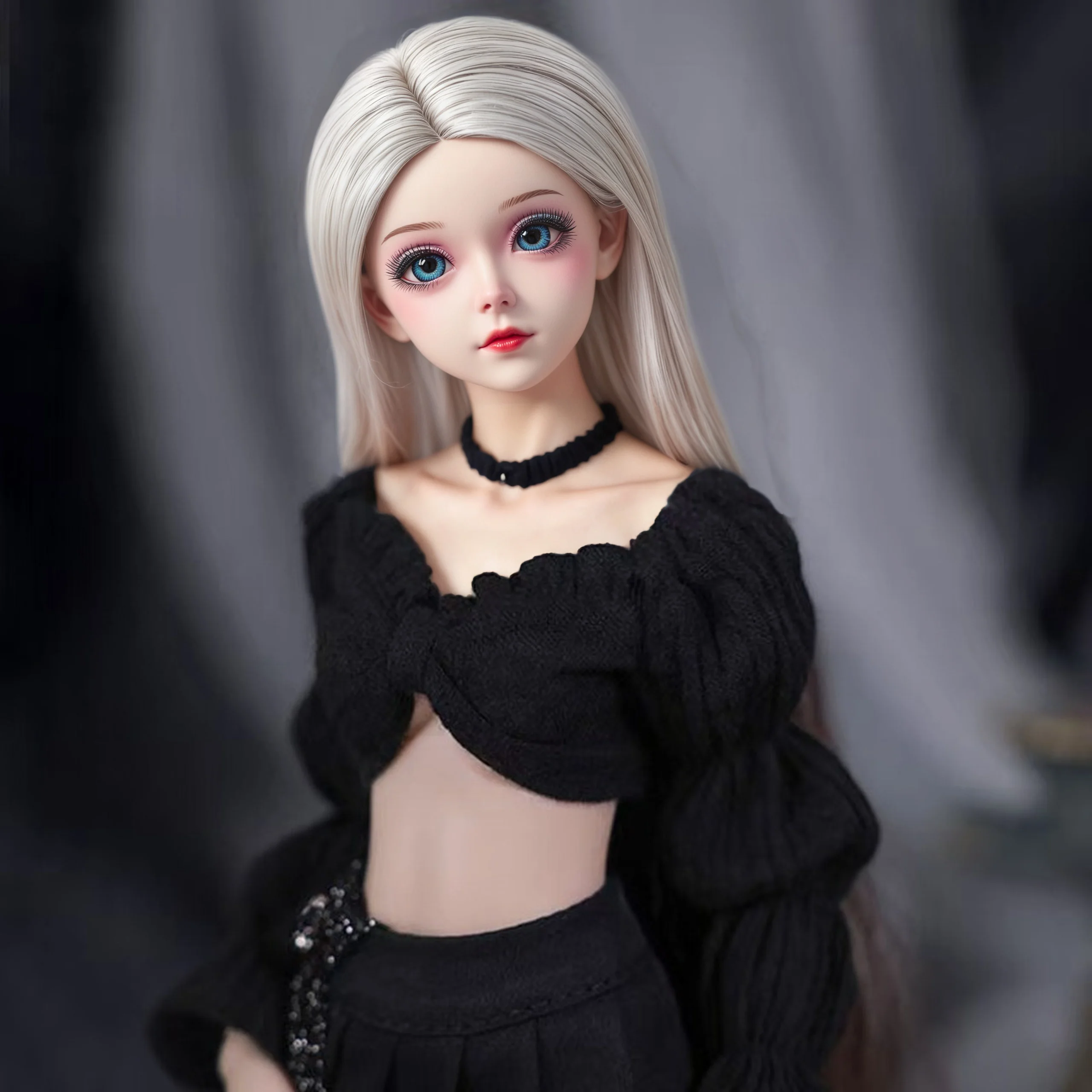 アニメコスプレ 62cm TPE製 小型リアルシリコンミニドール ソフトアニメアクションフィギュアドール ソフトリアルスキンタッチフィーリング