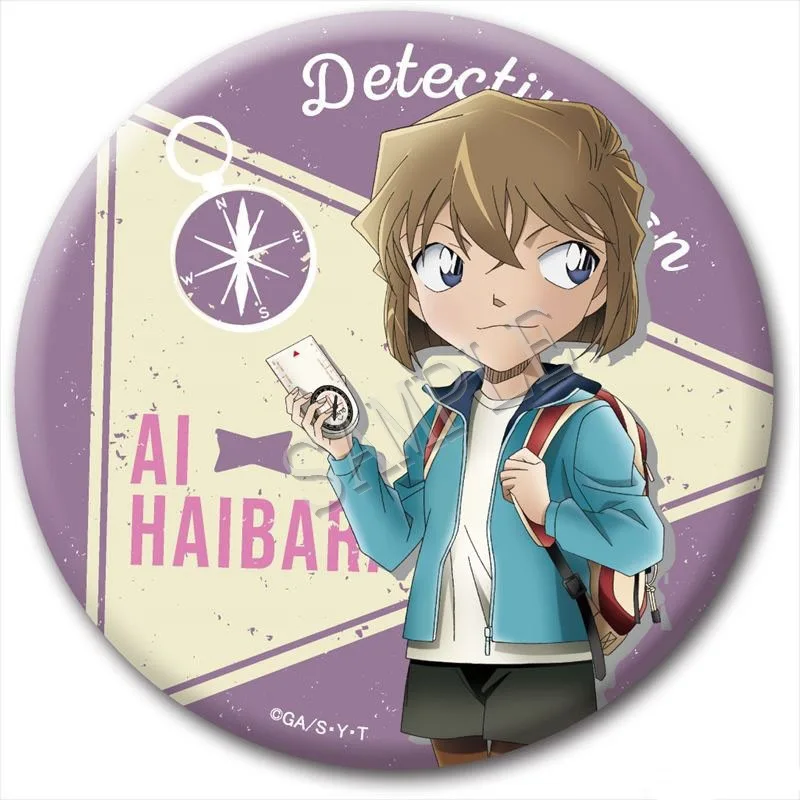Pin Bros Koleksi Anime Detektif Conan Edogawa Conan Haibara Ai Akai Shuichi Amuro Tooru, Hadiah Seri Manga