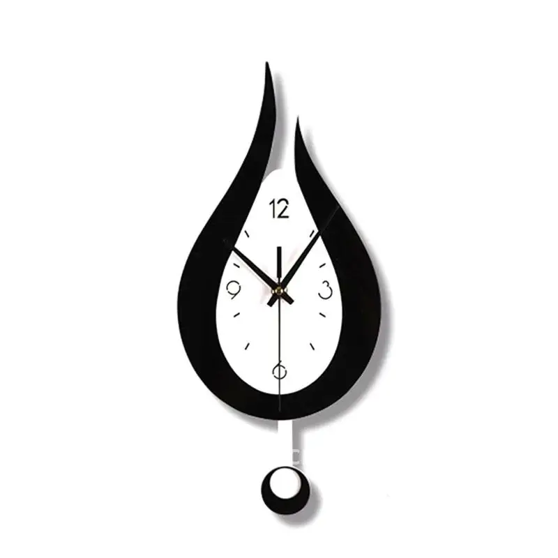 

Modern Water Dropping Wall Design Clock Creative Acyrlic Pendulum Office Bedroom Clock Decoration Home Time Living for Mute Room