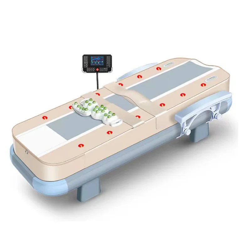 

Jade Massage Bed Voice-activated 4D Electric Cervical Lumbar Spine Massage Beds Multi Functional Warm Jade Physiotherapy Bed