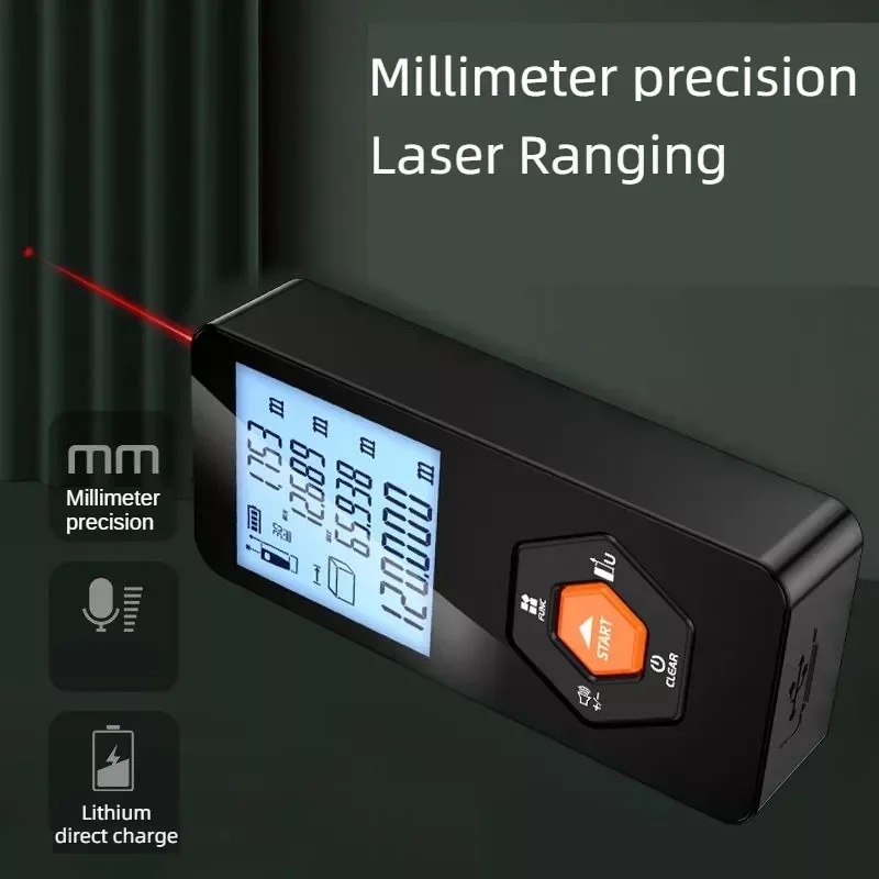 Xiaomi Aicevoos Laser Rangefinder 50M 100M High-precision Digital Laser Distance Meter Roulette Range Finder Measurement Tools