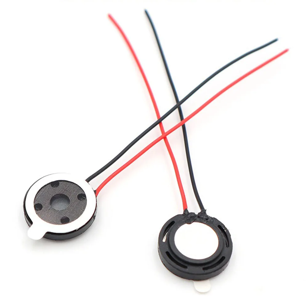 5 Stück 15 mm 1 W 8 Ohm Lautsprecher mit Kabel 15 x 3,7 mm Lautsprecher Audio für Tablet DIY Telefon Computer Trompete Horn