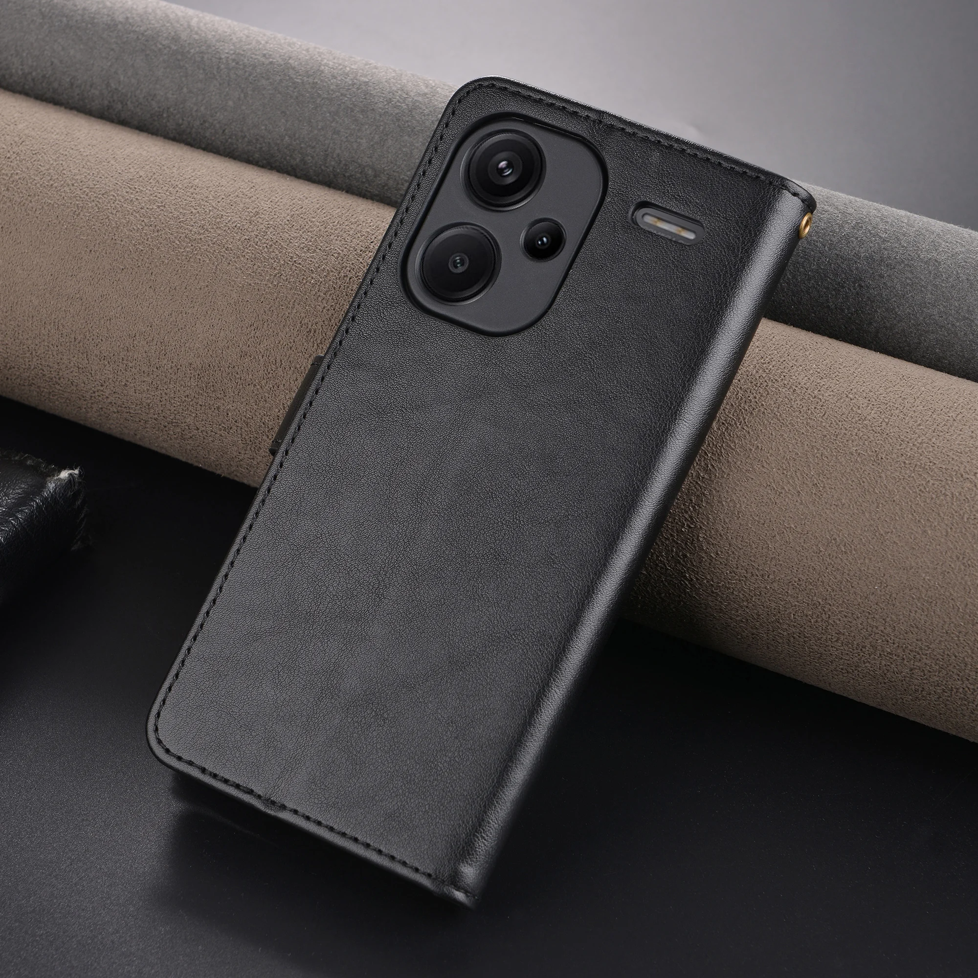 

Luxury Business Card slot wallet Magnetic Soft Leathe Cover For Xiaomi Redmi Note 13 Pro 13 Pro+ Fall prevention Phone Case