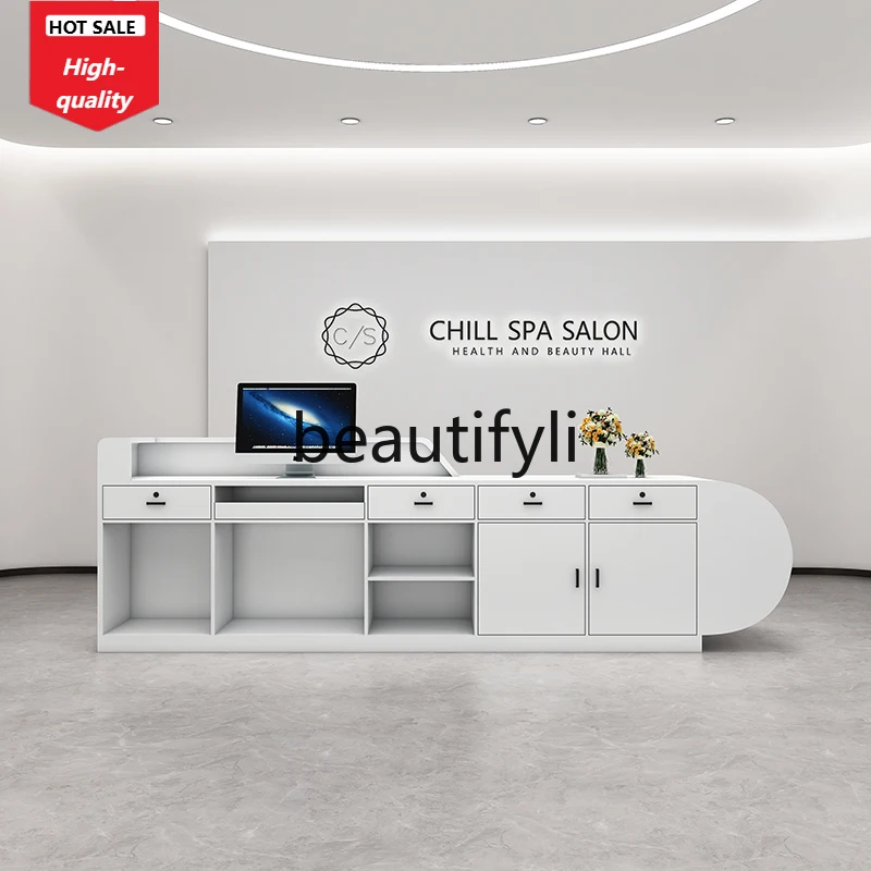 C45 Simple beauty salon checkout page Studio clothing store bar, hospital front desk dance studio, reception desk