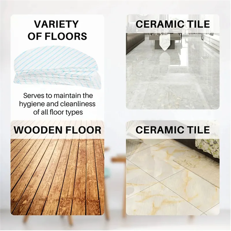 60 قطعة من وسادات قماش ممسحة خرقة قوية يمكن التخلص منها لـ Ecovacs Deebot OZMO T8 AIVI T8 Max T9 AIVI AIVI + أجزاء المكنسة الكهربائية-A77G