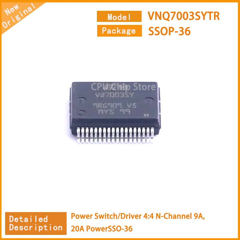 1~5PCS  New Original  VNQ7003SYTR VNQ7003 Power Switch/Driver 4:4 N-Channel 9A, 20A PowerSSO-36