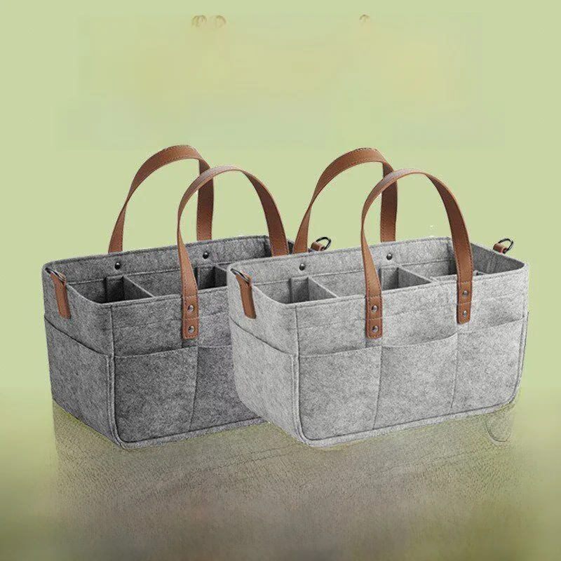 Large Capacity Felt Hotel Room Inspection Bag Diaper Bag Baby Travel Storage Bag Mommy Handbag Women's Fashion Spring 2026