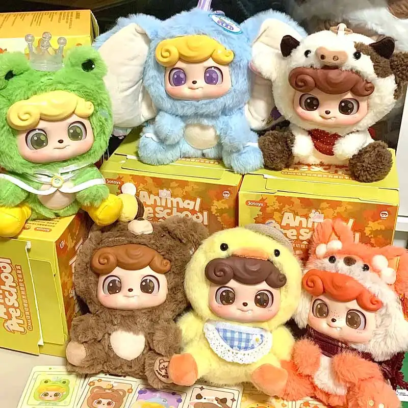 

Jotoys Q детские животные детский сад плюшевая слепая коробка серия игрушек мягкие виниловые куклы кулон милый орнамент изголовья кровати загадочная коробка подарок