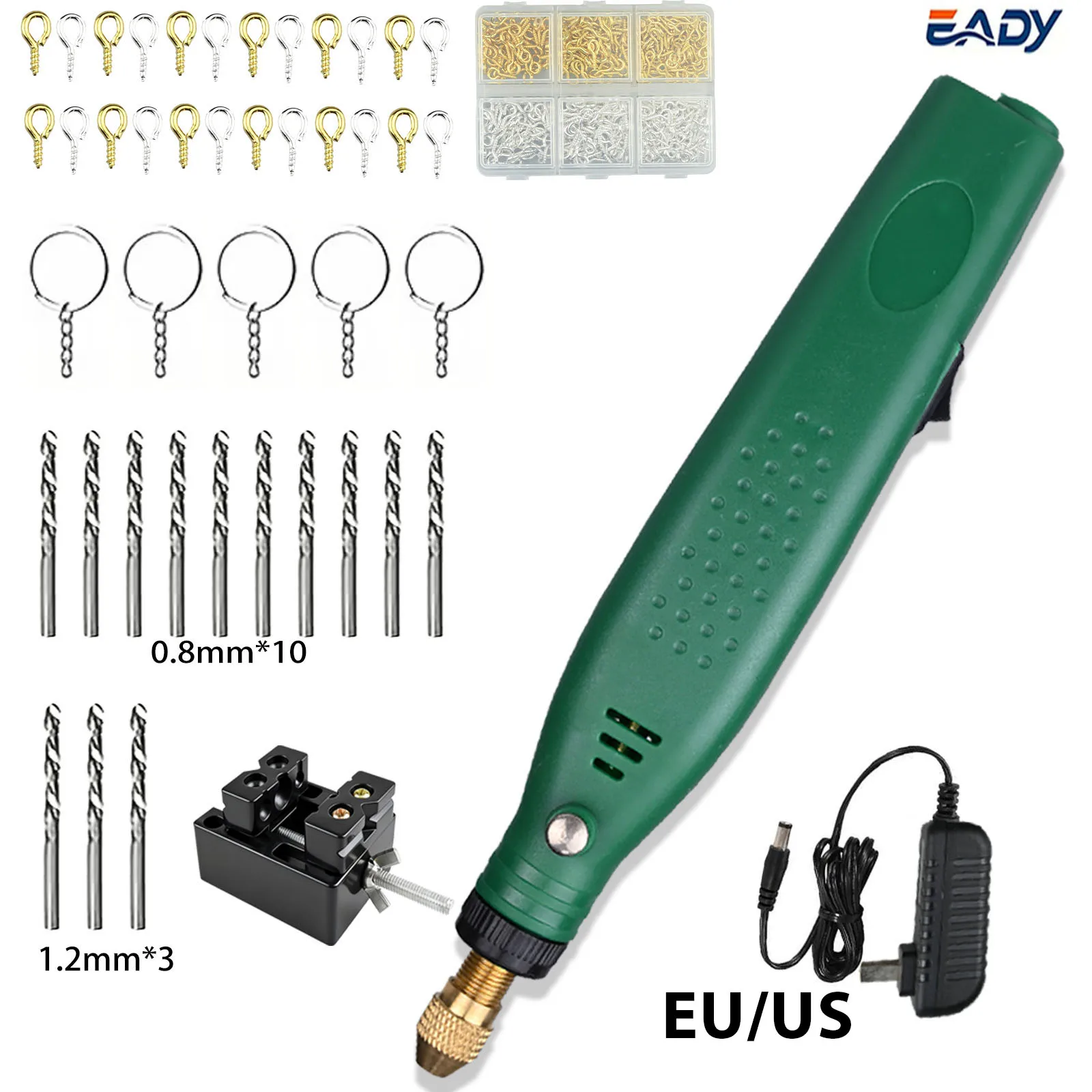 

Мини-дрель (США/ЕС) с фиксатором для пробивки отверстий, для изготовления ювелирных изделий и поделок из металла/стекла, гравировальная ручка, инструмент для резьбы по дереву, подарок на День святого Валентина