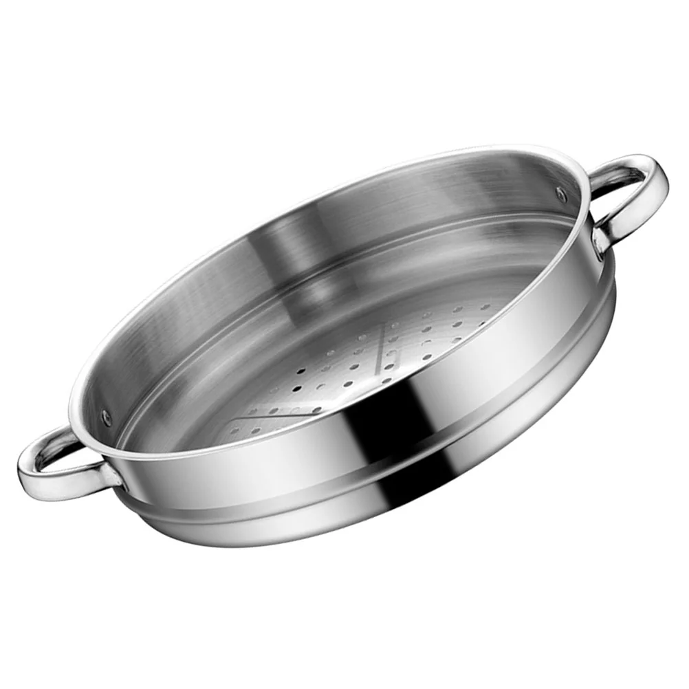 

Stainless Steel Steamer Pot Rack Round Bottom Cookware for Rice Cooker Basket Vegetables