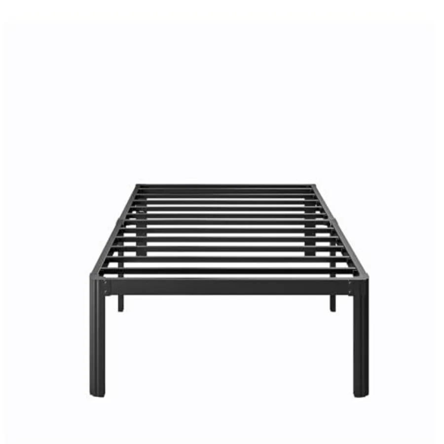 

High Bed Frame No Box Spring Needed Platform Metal Bed Frame Heavy Duty Easy Assembly Noise Free Black