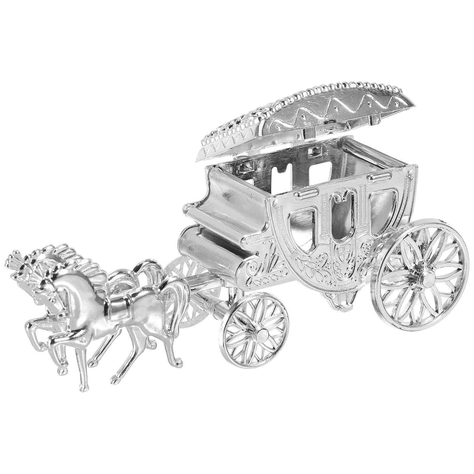 Wedding Carriage Favor Boxes Chocolate Treat Boxes Gift Boxes Wedding Favors Gifts For Events Evening and Parties(Golden)