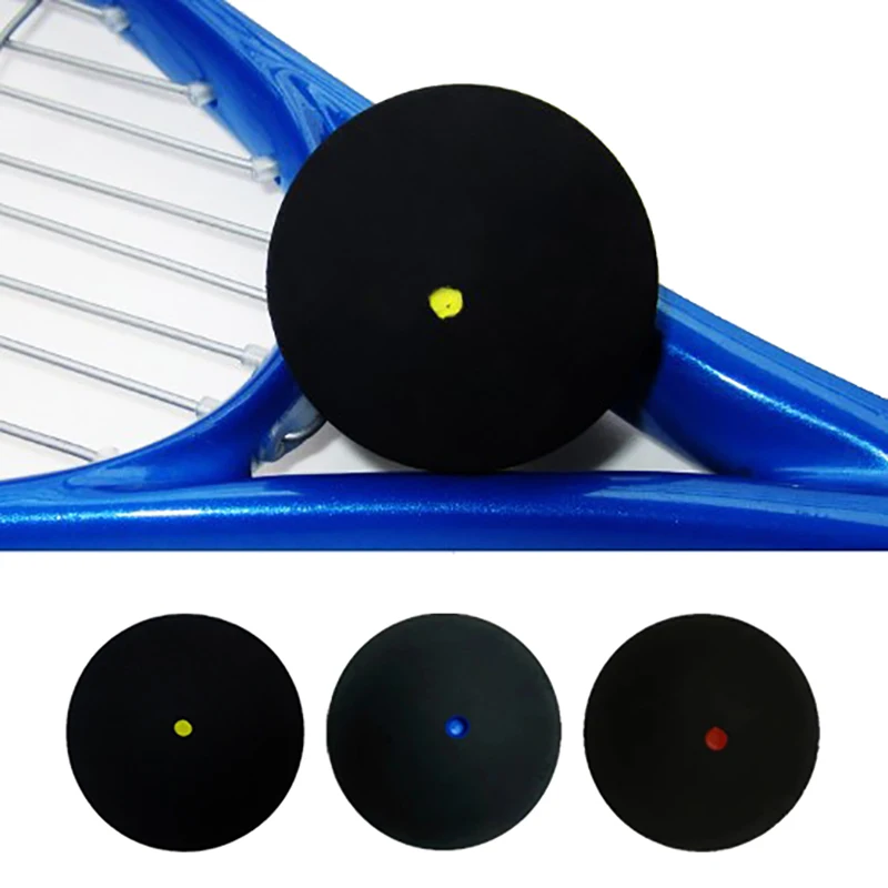 Palla da squash professionale in gomma da 1 pezzo per racchetta da squash Punto rosso Palla Bot blu Punto giallo Velocità veloce per principianti o allenamento