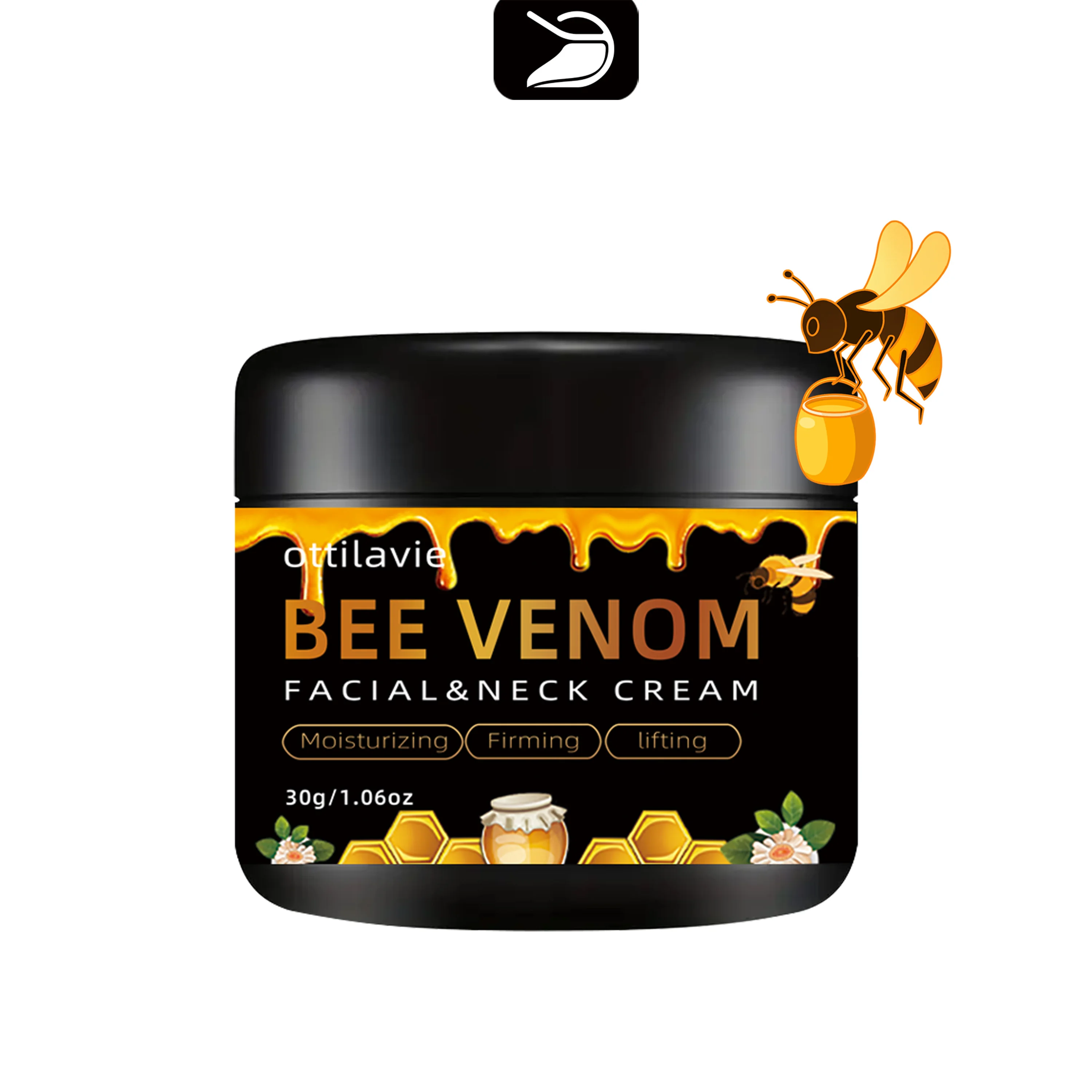 

Ottilavie Bee Venom Face & Neck Cream – Firms, Lifts, Hydrates, and Evens Skin Tone. Suitable for All Skin Types