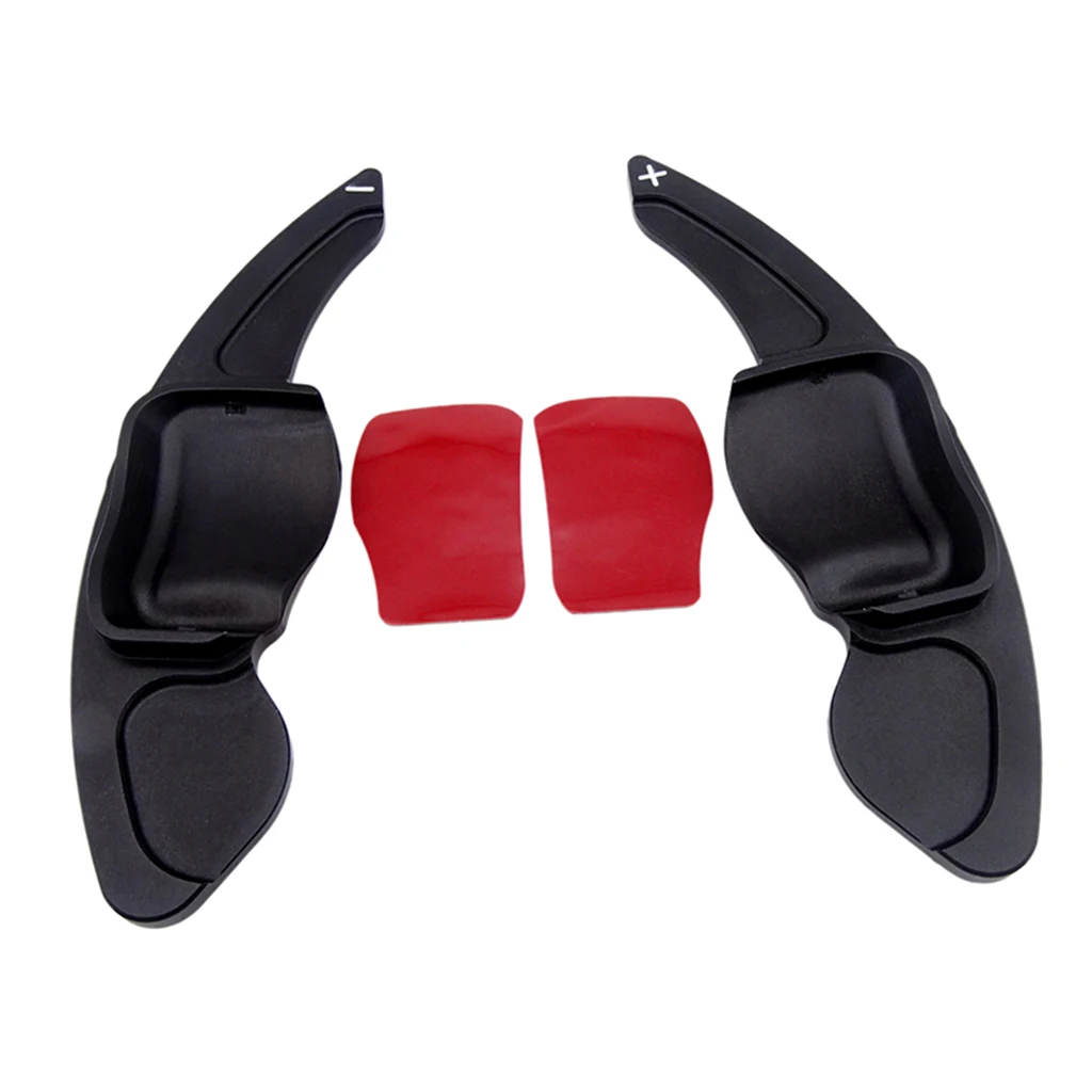 

1 пара петель переключения передач на рулевом колесе, черные, подходят для VW GOLF 5