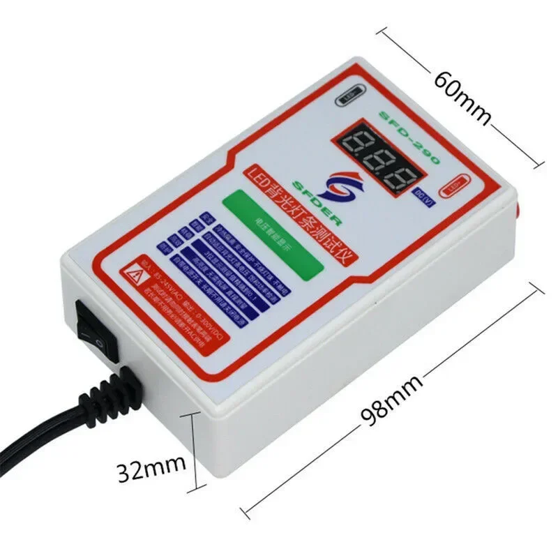 Tester Output 0-300V LED TV Backlight Tester SFD-290 Multipurpose LED Strips Beads Test Tool Measurement Instruments Repair Tool