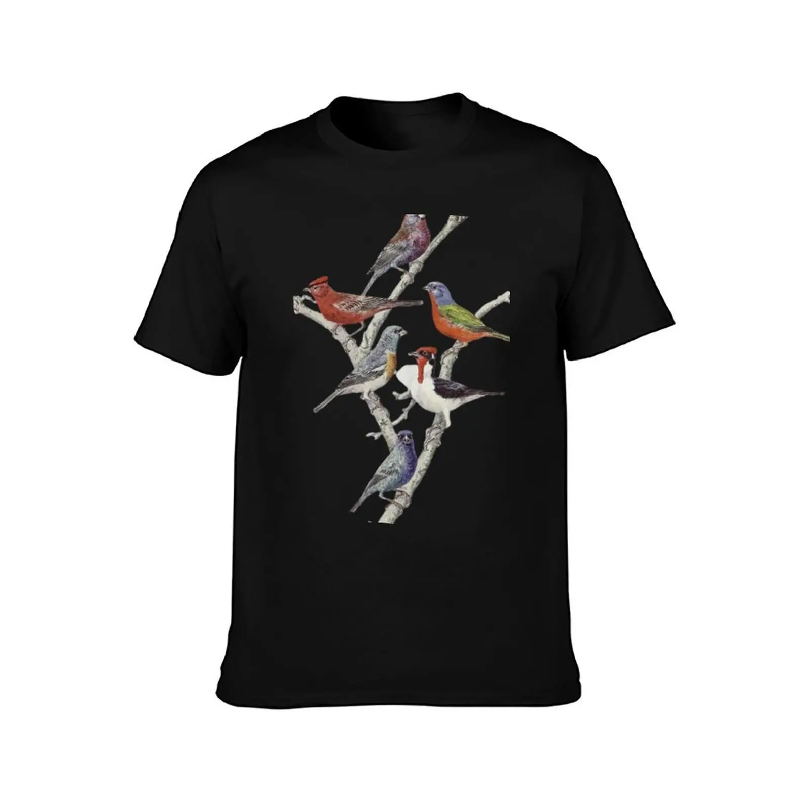 Red Gold Finch - funny Goldfinches on a tree T-Shirt Lightweight Running T-Shirt