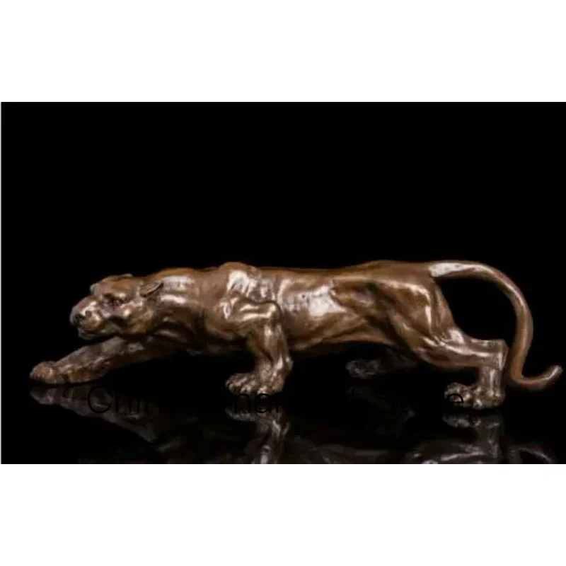 

Art Deco Sculpture Jaguar Panther Animal Predator King Of Bronze Statue Free Shipping