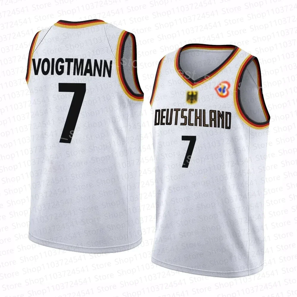 2024 New Children\'s Germany Basketball Tops Men\'s Sportswear Cool Loose Sleeveless Tops Fashion Clothes Kids 3D Print Clothing