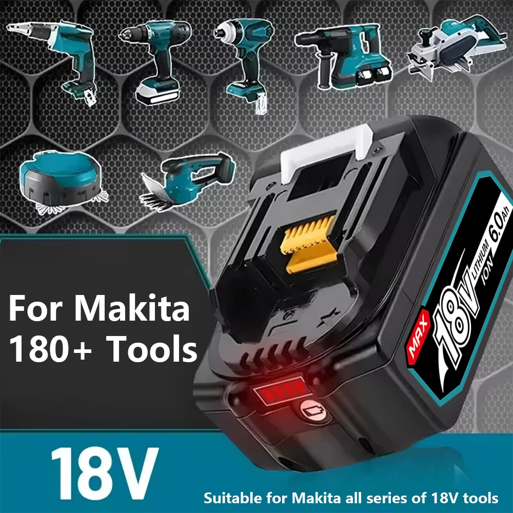 

100% Original 6Ah5Ah3Ah 18V Rechargeable Power Tool Batteries，Replaceable LED Lithium-ion,LXT BL1860B,BL1860,BL1850,BL1830