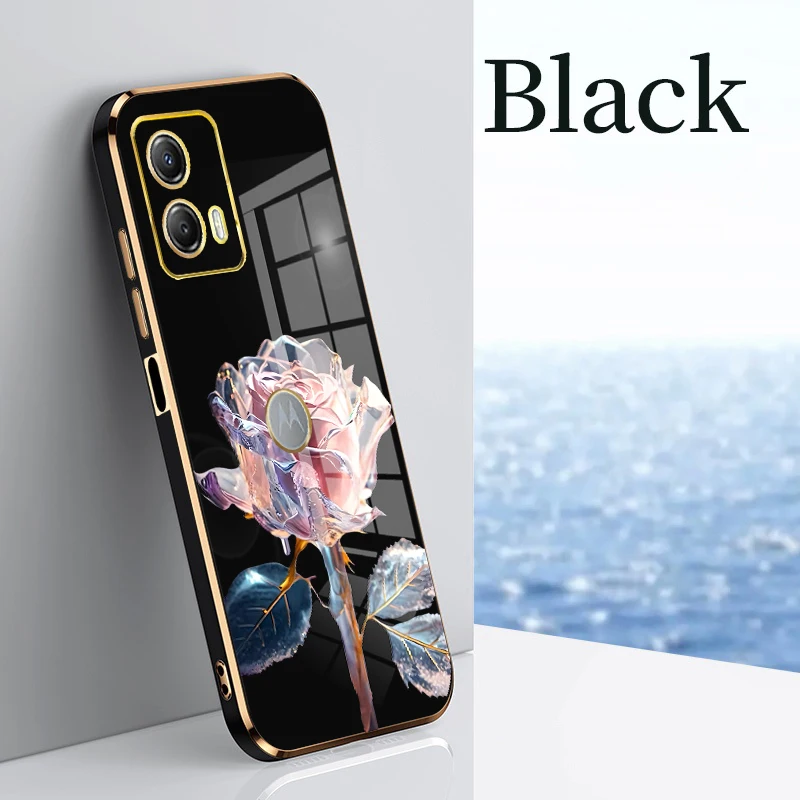 For Moto G84 Case Soft Plastic Rose Fashion Mobile Phone Case for Motorola Moto G84 Case  Moto G84 Drop Protection Cover