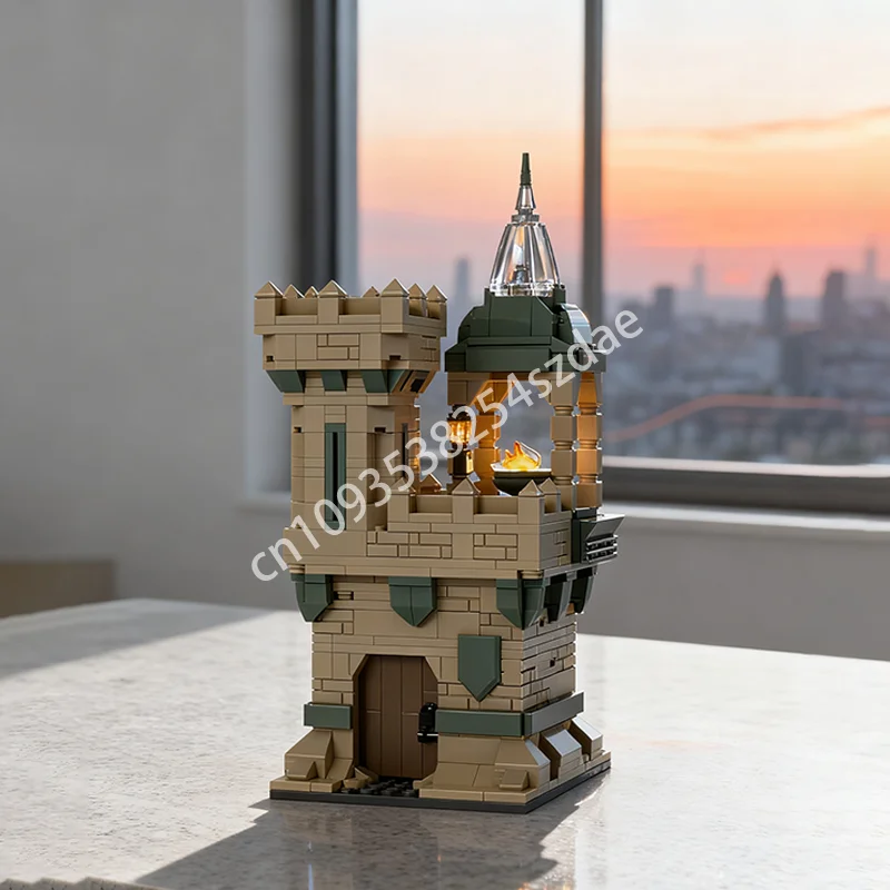 

729pcs MOC Desert Beacon Castleed Model Building Blocks Architecture Christmas Gift Assemble DIY Toys Idea Education Brick Kids