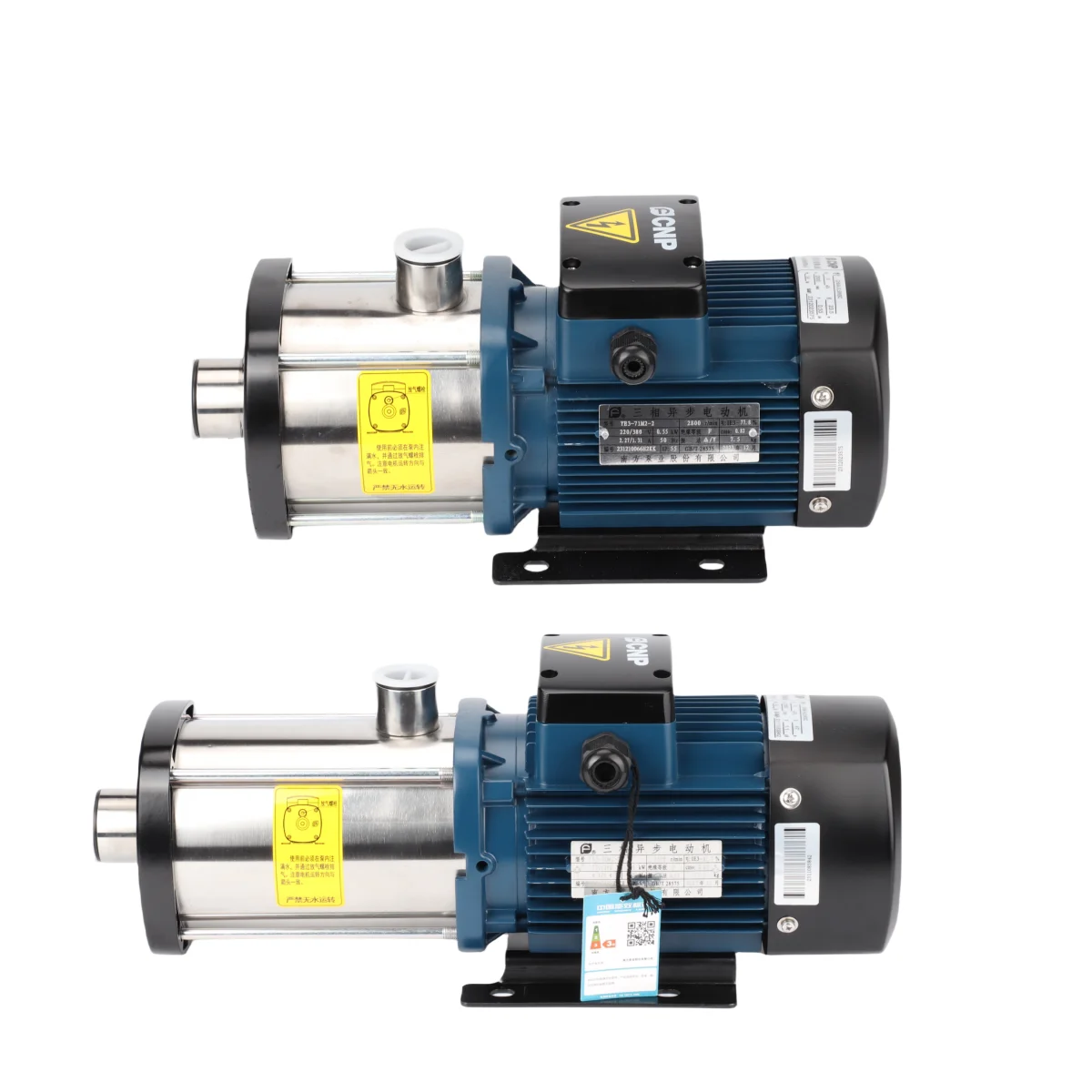 CHM1 - 2-4-8 - 12-15-20 LS WSC Horizontal Multistage Stainless Steel Circulating Booster Pump Air Conditioning Pump