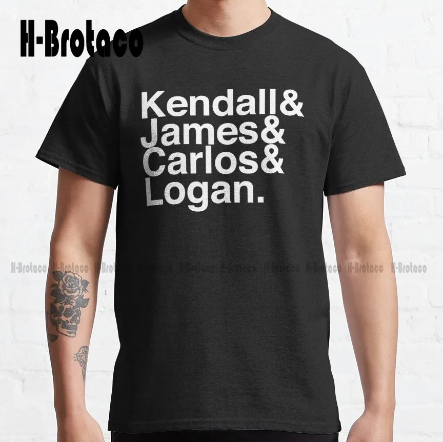 Big Time Rush Helvetica List Classic T-Shirt Custom Gift Funny Art Streetwear Cartoon Tee Xs-5Xl Unisex Digital Printing Retro