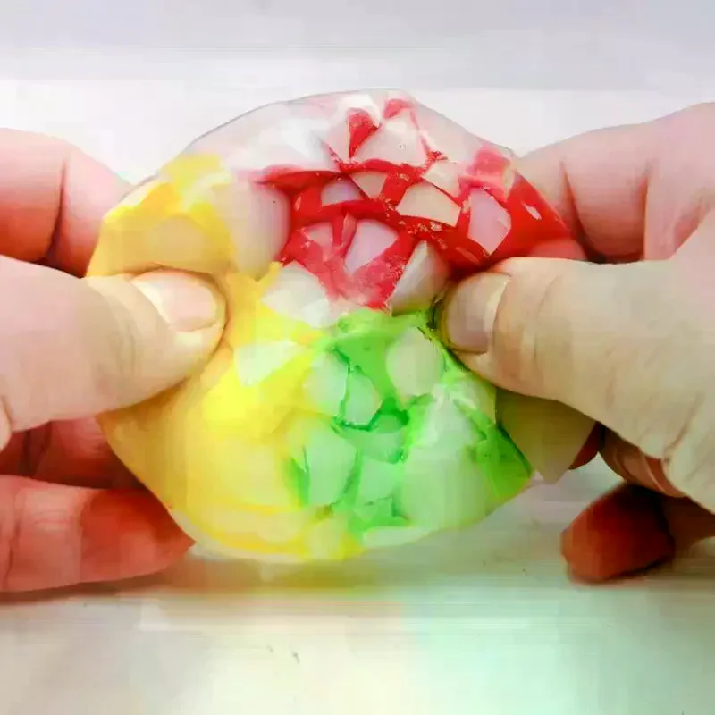 Stretchy Jelly Cube Squeeze Toy Washable Soft Texture Stress Relief Fidget Toy for Travel Use