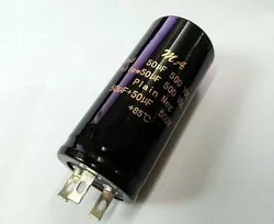 500V high voltage electrolyte aluminum capacitor 50UF +50UF guitar/HIFI power amplifier 75 * 34mm