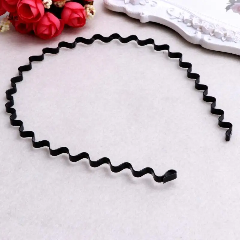 

X5QE Wave-shaped Solid Color Bridal Headgear Bridal Headband Wedding Accessories