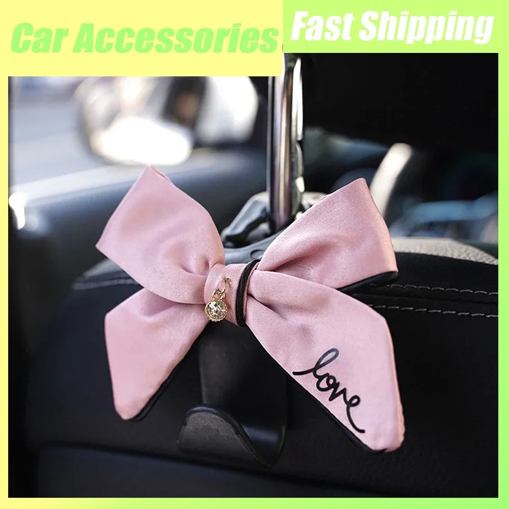 1pc Car Interior Accessorie Car Seat Back Hanger Decorative Hook Car Headrest Storage Hook Auto Butterfly Styling Organizer Hook