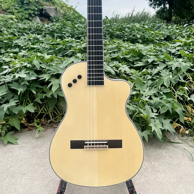 

Aiersi Slim Style Hot Selling Classic Spruce Top With ABS Binding Matte Finishing Guitar For Music Lovers