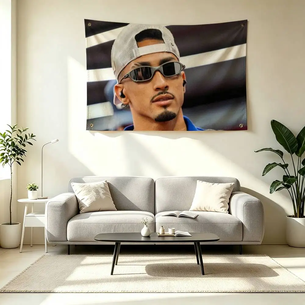 R-Raphinha Football Player Flags for Bedrooms Home Decor Items Outdoor Decors Garage Decoration Flaga