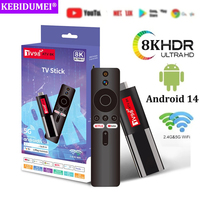 TV98 ATV Mini TV Stick Android 14 Support 8K Video 4K BT5.0 WiFi 6 Allwinner H618 Quad Core Cortex A53 Voice Remote Smart TV Box