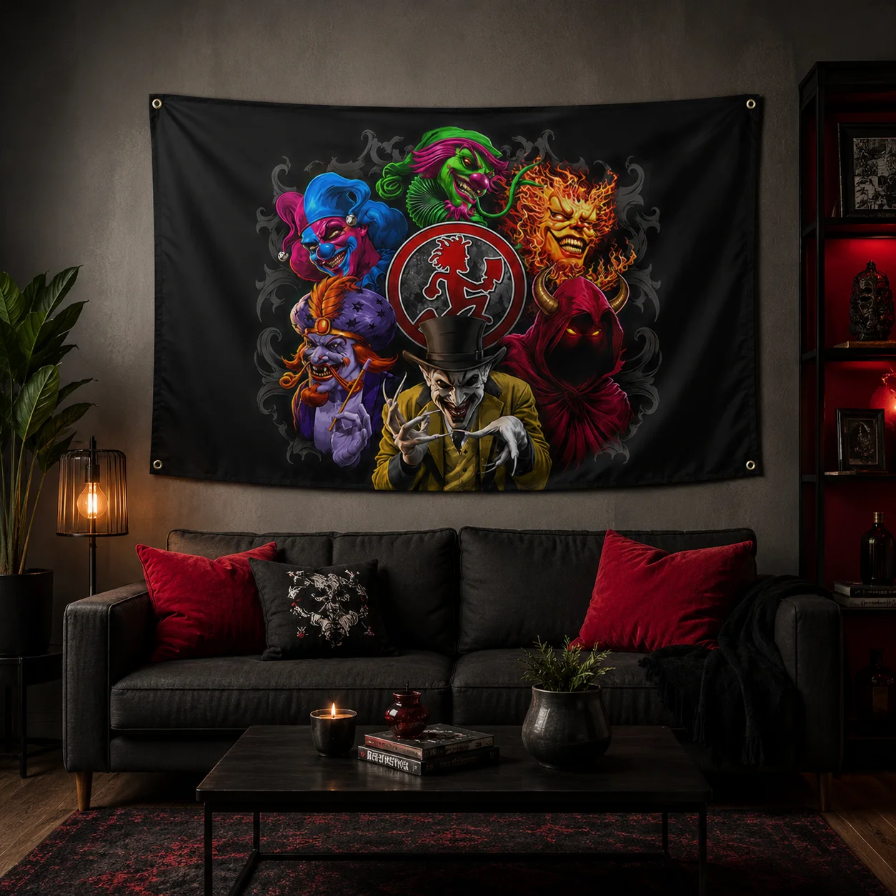 ICP Insane Clown Posse BAND Banner INS Style Outdoor Party Decoration Atmosphere Flag