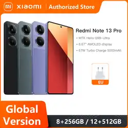 Global Version Xiaomi Redmi Note 13 Pro 200MP OIS Camera 67W Helio G99 Ultra Smartphone 5 NFC 120Hz AMOLED