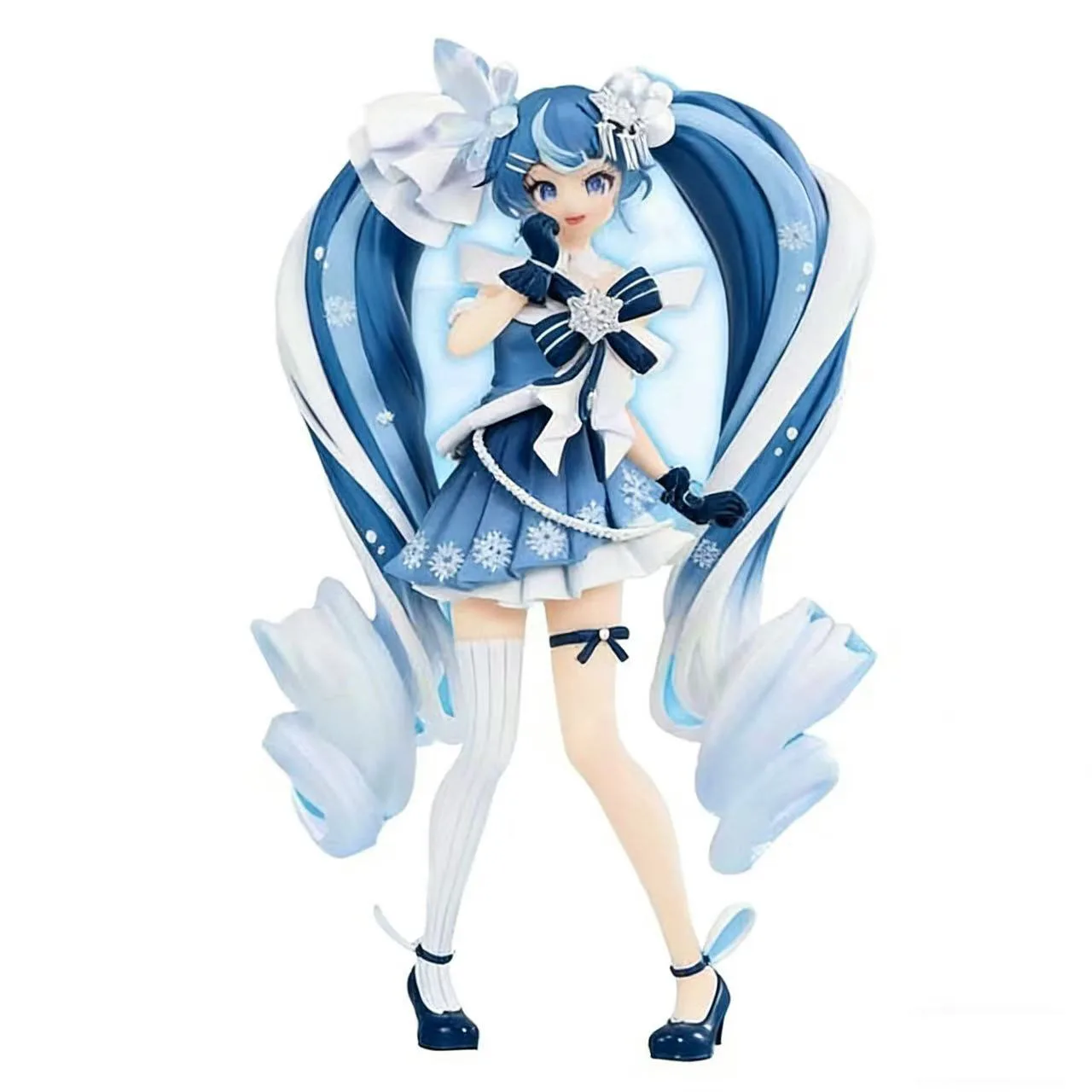bandai-ichiban-kuji-snow-miku-troisieme-saison-recompense-a-hatsune-miku-snow-miku-2025-pvc-18cm-figurine-d'action-anime-modele-jouet