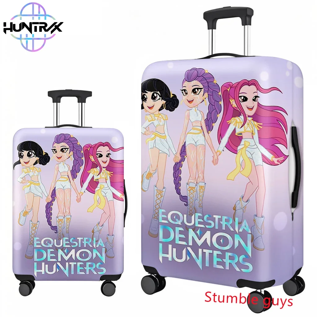 

Kpop Demon Hunters Travel Suitcase Cover Fits 18-32 Inch Luggage Anime Style Protector
