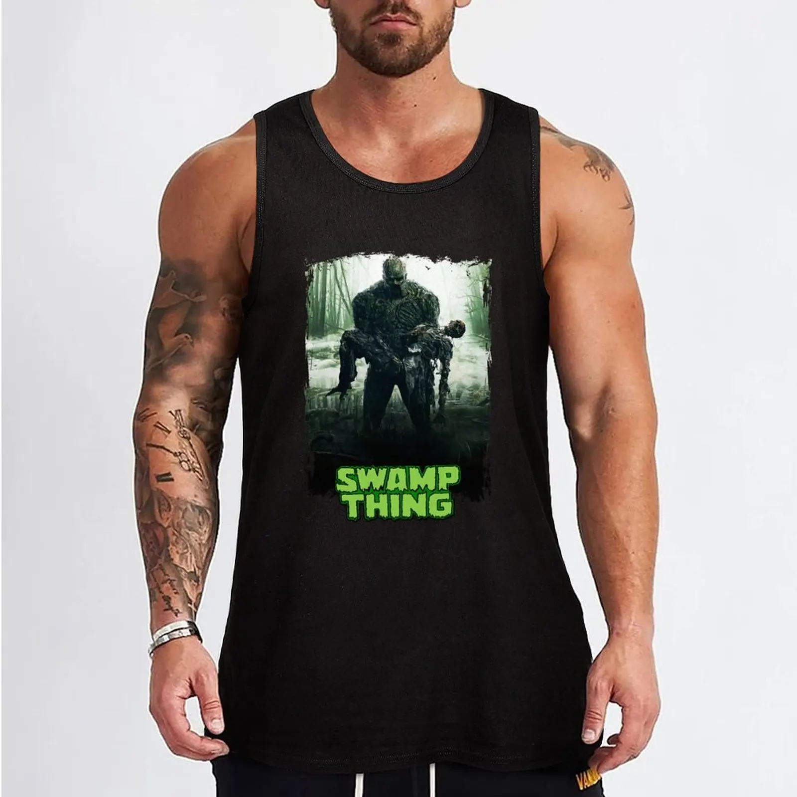 Reward Swamp Thing Retro Wave Tank Top Sportswear for men vest for men Working vest t-shirts for men