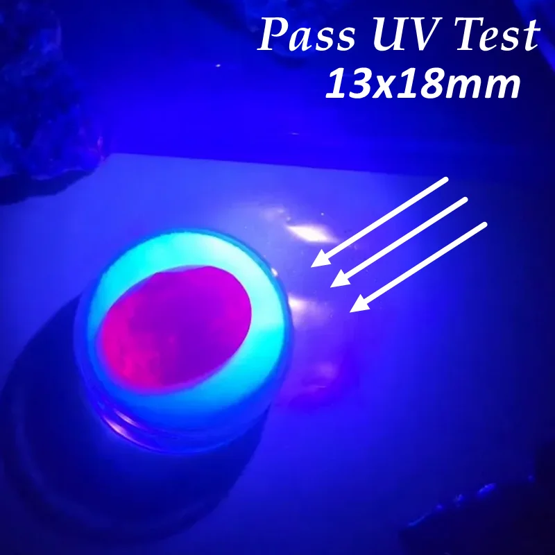 Pretty Ruby Gem UV Test Fluorescent Ruby Oval Cut 13×18mm 14.0ct VVS Loose Gemstone for Jewelry Accessories