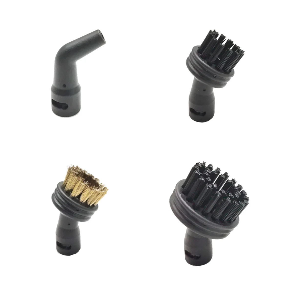4 pezzi per kitfort macchina per la pulizia a vapore spazzola in nylon spazzola a vapore accessori per ugelli a vapore XY
