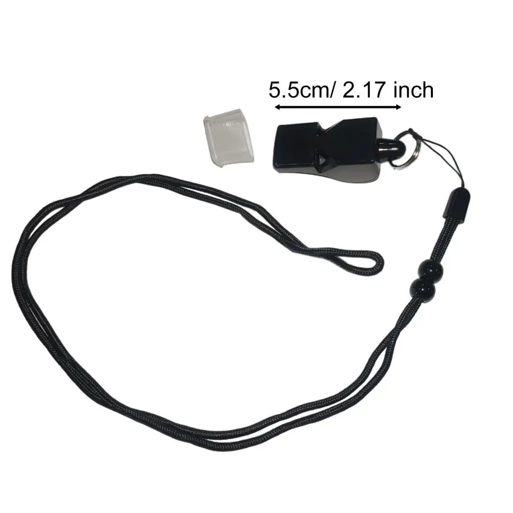Outdoor Emergency Whistle Lanyard ABS Loud Survival Rescue Whistle Safety Gear for Coaches Hiking Camping