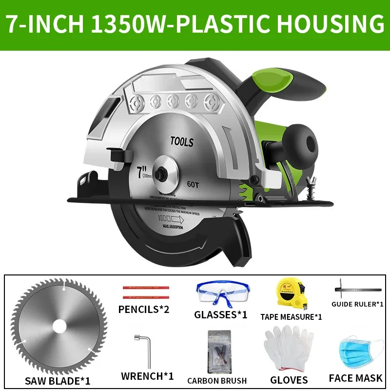Electric Circular Saw, 7-inch/9-inch Electric Cutter, Upside-Down Mount, Handheld Woodworking Circular Saw, Small Multi-Purpose