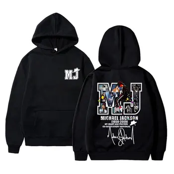 Klassischer Vintage Michael Jackson Grafik Hoodie Männer Frauen Hip Hop Punk Rock Übergroßes Sweatshirt Herren Casual Langarm Hoodies