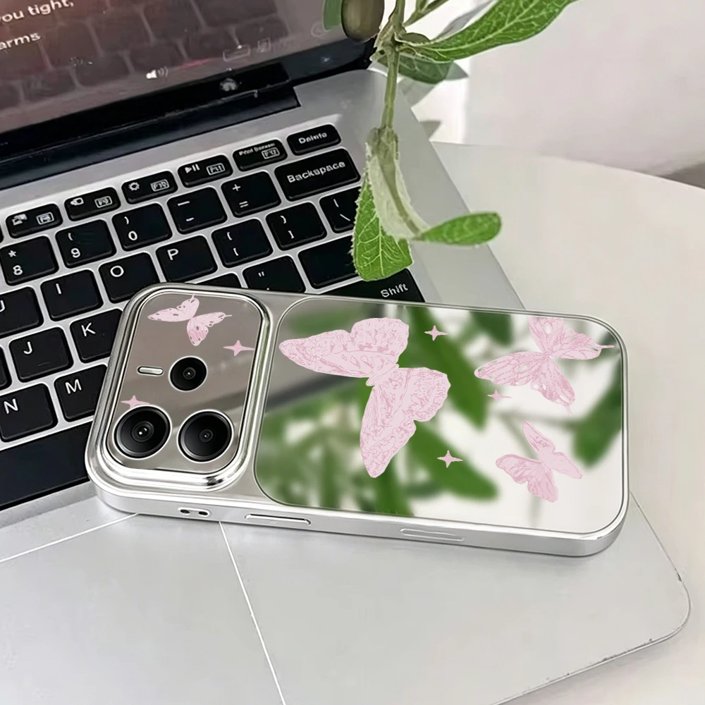 Makeup Plus Beauty - غطاء هاتف فاخر بمرآة للمكياج لهواتف