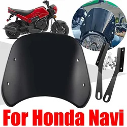 For Honda NAVi Motorcycle Accessories Retro Windscreen Windshield Wind Screen Deflector Cover Guard Sun Visor