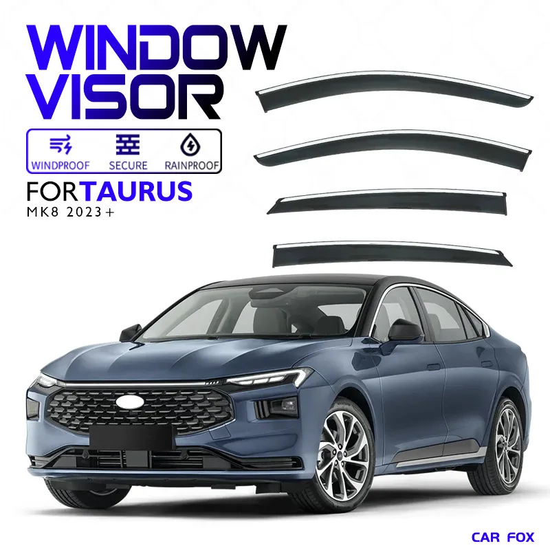 

For FORD TAURUS 2016-2022 Car Window Visor Awning Shelters Windshield Side Window Rain Sun Shade Auto Accessories