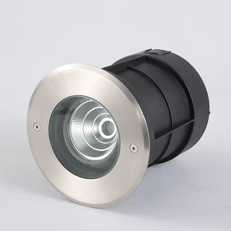 3W 12W LED COB RGB IP65 Landscape Underground Spot Light for Stainless Steel Adjustable Deck Step Flood Beam DMX512 Control